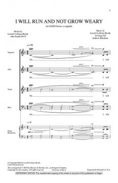 I Will Run And Not Grow Weary (Lowell Laterza Booth) 