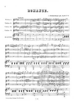 Romanze op. 43/2 von Joseph Hellmesberger 
