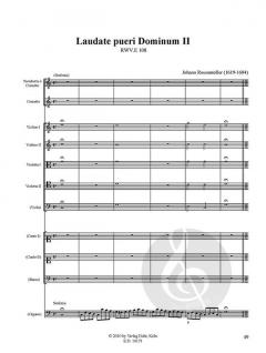 Laudate Pueri von Johann Rosenmüller 