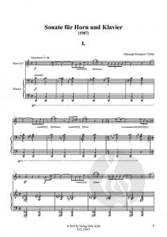 Sonate von Christoph Weinhart für Horn und Klavier