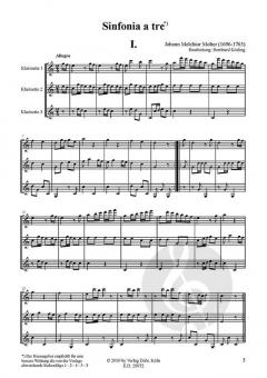 Sinfonia a tre von Johann Melchior Molter 