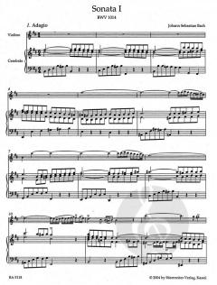 6 Sonaten Band 1 von Johann Sebastian Bach 