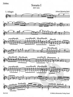 6 Sonaten Band 1 von Johann Sebastian Bach 