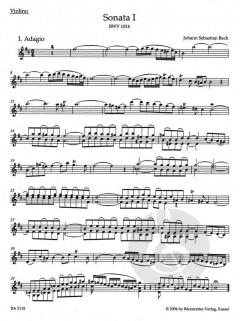 6 Sonaten Band 1 von Johann Sebastian Bach 