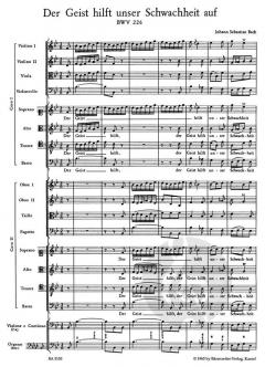 Der Geist hilft unser Schwachheit auf BWV 226 (J.S. Bach) 