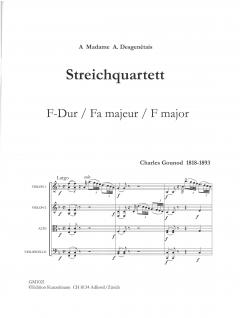 Streichquartett F-Dur von Charles Gounod im Alle Noten Shop kaufen