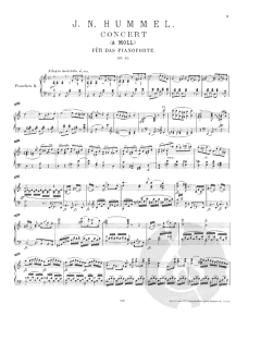 Concert a-moll op. 85 Klavierkonzert von Johann Nepomuk Hummel für Klavier 4-händig im Alle Noten Shop kaufen