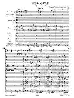 Missa C-Dur KV 220 [196b] von Wolfgang Amadeus Mozart 