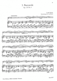 Drei Stücke (Violine & Klavier) von Louis Spohr im Alle Noten Shop kaufen