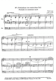 Zwei estnische Tänze (Violine, Klavier) im Alle Noten Shop kaufen