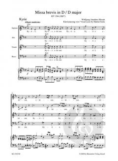 Missa brevis KV 194 (186h) (W.A. Mozart) 