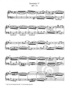Inventionen und Sinfonien BWV 772-801 von Johann Sebastian Bach 