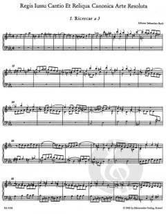 Musikalisches Opfer c-Moll BWV 1079 Heft 1 von Johann Sebastian Bach 