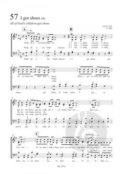 64 Spirituals a cappella 