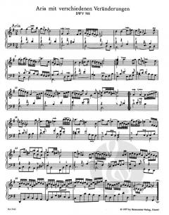 Goldberg-Variationen BWV 988 von Johann Sebastian Bach 