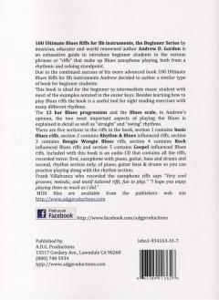 100 Ultimate Blues Riffs for Tenor Saxophone von Andrew D. Gordon 