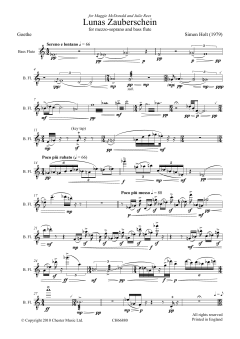 Lunas Zauberschein (Mezzo-Soprano/Bass Flute) (Simon Holt) 