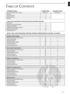 Standard Of Excellence: Jazz Ensemble Method (Director Score) 