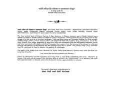 with what do winter's summers sing? von Sadie Harrison 