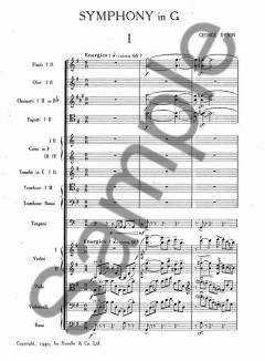 Symphony In G von George Dyson 