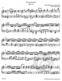 Italienisches Konzert BWV 971 von Johann Sebastian Bach 