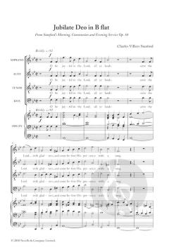 Jubilate Deo In B Flat Op.10 (New Engraving) von Charles Villiers Stanford 