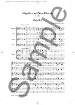 Magnificat & Nunc Dimittis von Charles Villiers Stanford 