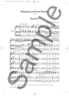 Magnificat & Nunc Dimittis von Charles Villiers Stanford 