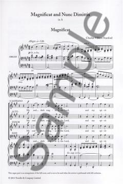 Magnificat & Nunc Dimittis von Charles Villiers Stanford 