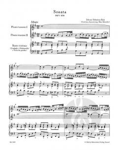 Triosonate BWV 1039 von Johann Sebastian Bach für zwei Flöten und Basso continuo im Alle Noten Shop kaufen