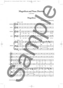 Magnificat & Nunc Dimittis von Thomas Attwood Walmisley 