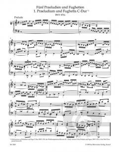 Präludien und Fughetten von Johann Sebastian Bach 