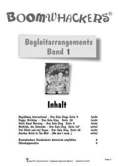 Boomwhackers - Begleitarrangements 1 