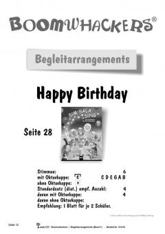 Boomwhackers - Begleitarrangements 1 