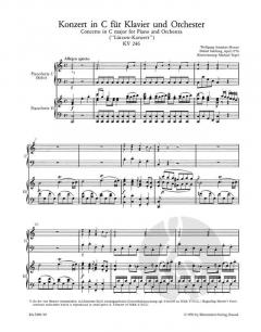 Klavierkonzert Nr. 8 C-Dur KV 246 von Wolfgang Amadeus Mozart im Alle Noten Shop kaufen