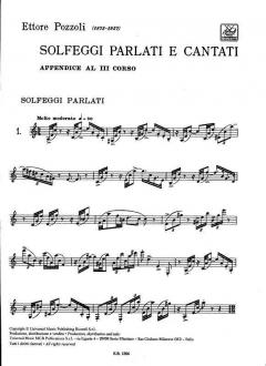 Solfeggi Parlati E Cantati von Ettore Pozzoli 