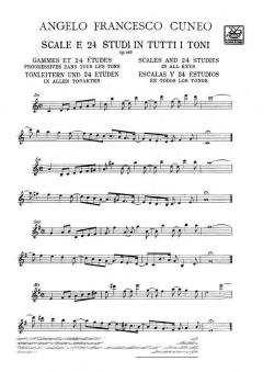 Scale E 24 Studi in Tutti I Toni Per Saxofono in M von A.F. Cuneo 