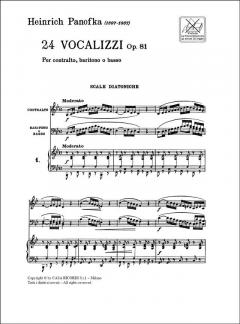 24 Vocalizzi op. 81 von Heinrich Panofka 