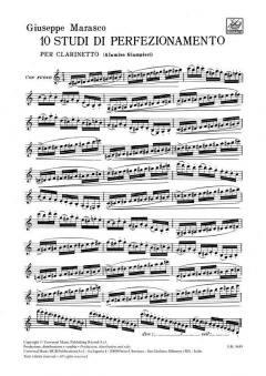 10 Studi di Perfezionamento per Clarinetto 