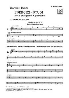 Esercizi-Studi per IL Principiante Di Pianoforte 