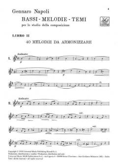 Bassi - Melodie - Temi, Per Lo Studio Della Compos von G. Napoli 
