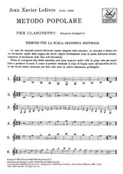 Metodo Popolare Per Cl. von Jean-Xavier Lefèvre 