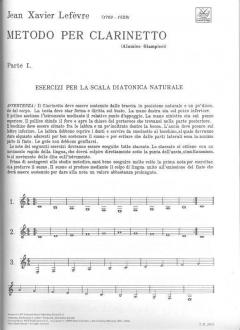 Metodo Per Clarinetto Vol. 1 von Jean-Xavier Lefèvre 