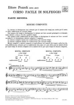 Corso Facile Di Solfeggio Parte II von Ettore Pozzoli 