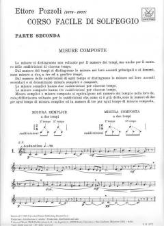 Corso Facile Di Solfeggio Parte II von Ettore Pozzoli 