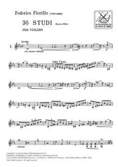 36 Studi per Violino von Frederico Fiorillo im Alle Noten Shop kaufen