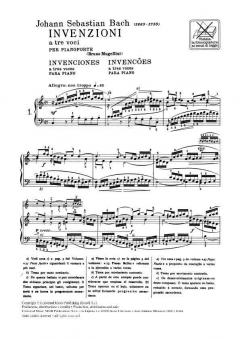 Invenzioni a 3 Voci, Annotata von Johann Sebastian Bach 