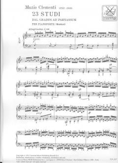 23 Studi Dal Gradus Ad Parnassum von Muzio Clementi 