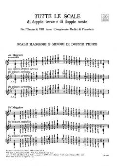 Tutte Le Scale Di Doppie Terze E Di Doppie Seste von Pietro Montani 