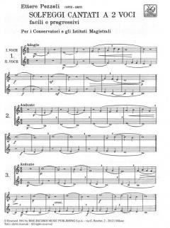 Solfeggi Cantati a 2 Voci, Facili E Progressivi Pe von Ettore Pozzoli 